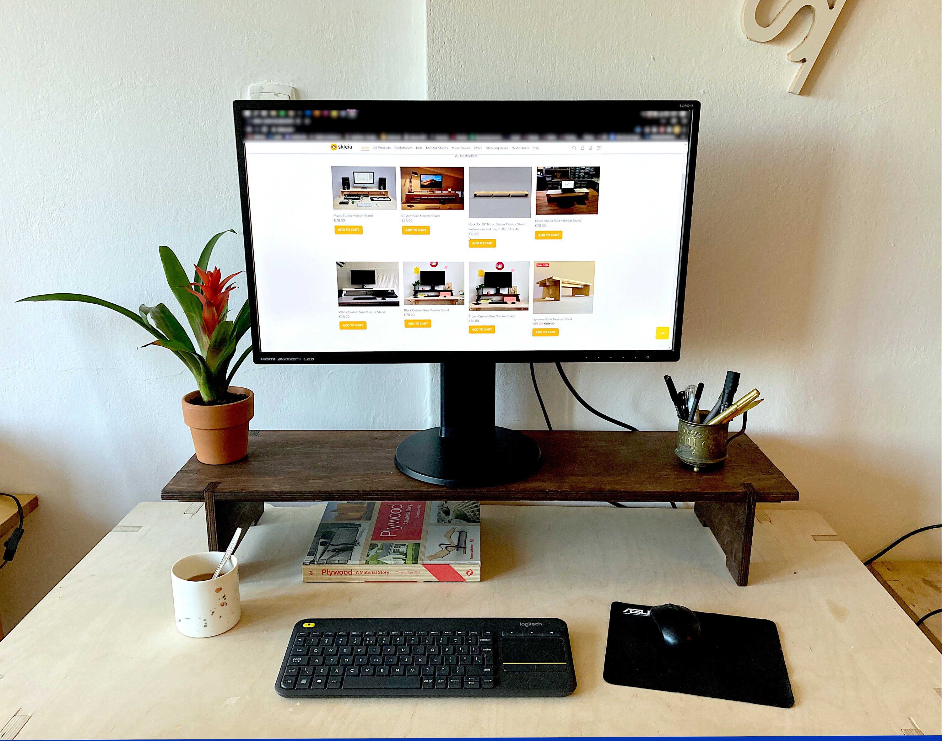 Japanese Style Monitor Stand 