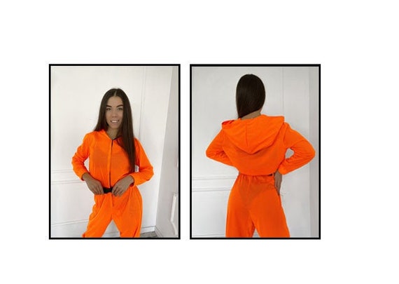 orange rave outfit