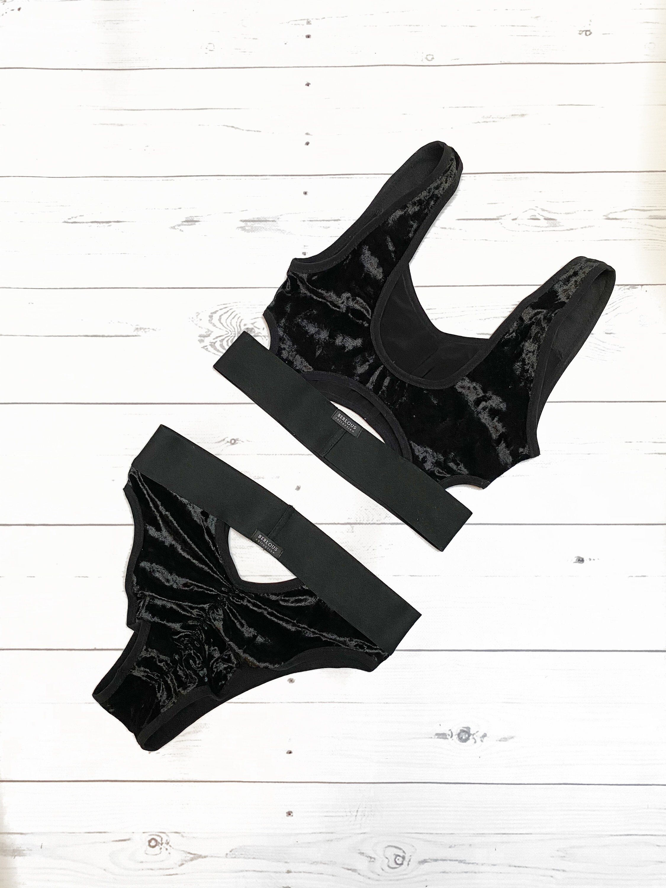 Black pole dance wear costume Rave outfit women set Stripper Etsy