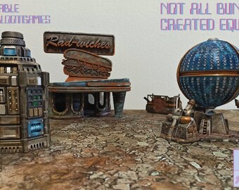 3D printable Post Apocalyptic/SciFi Welcome to the Wasteland Pack