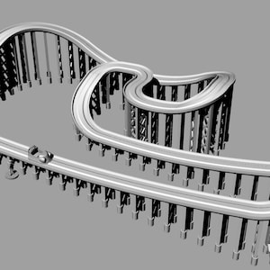Achterbahn Track 3d druckbares Scatter Terrain
