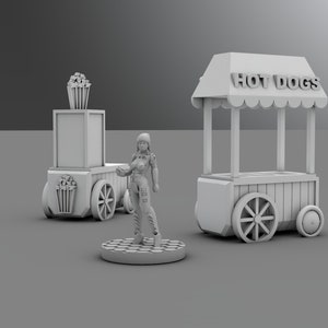 3Dプリント可能なフードカート