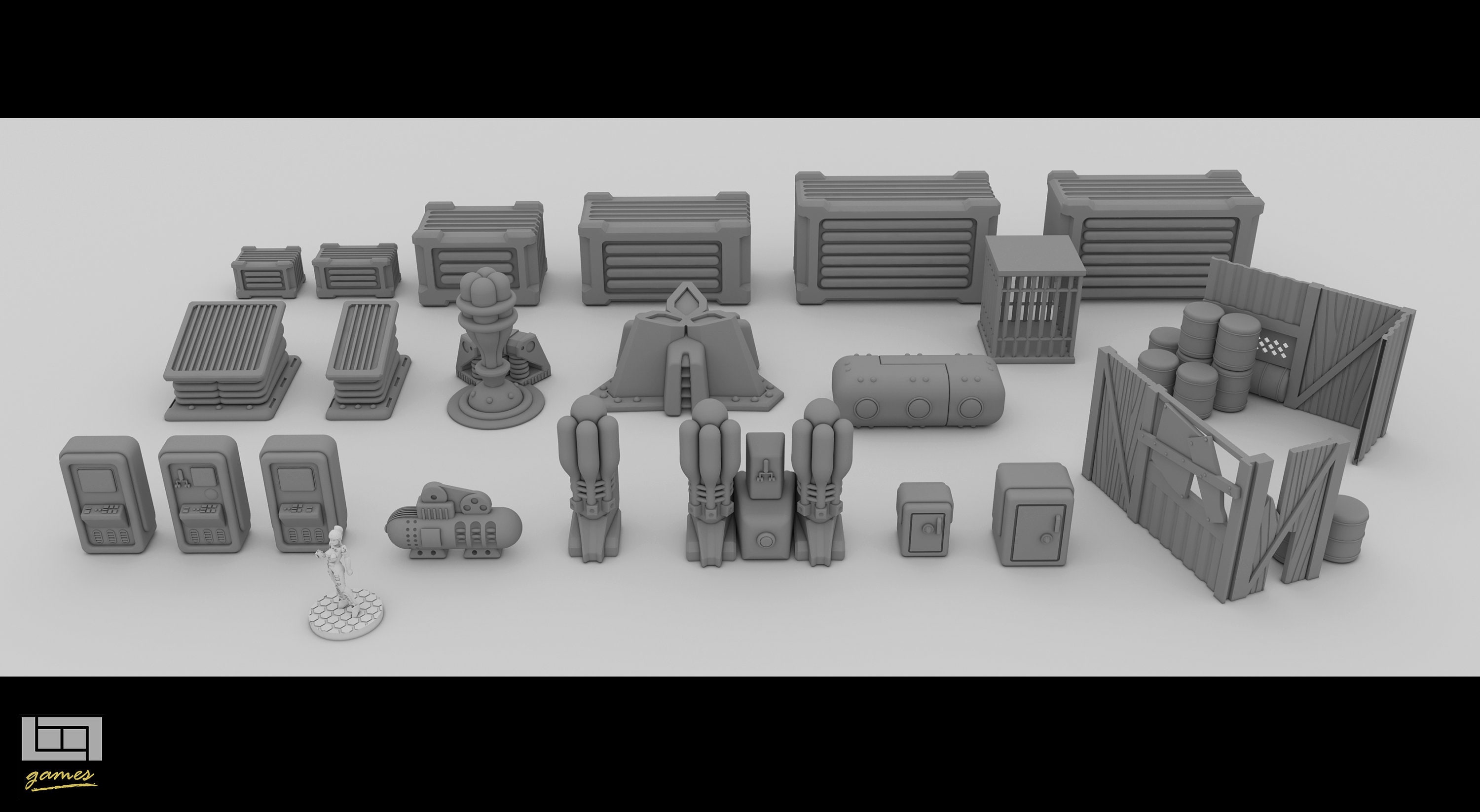 3D Printable Scatter Pack Scifi Post Apocalyptic - Etsy