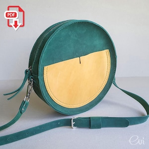 Leather Circle Bag - Etsy