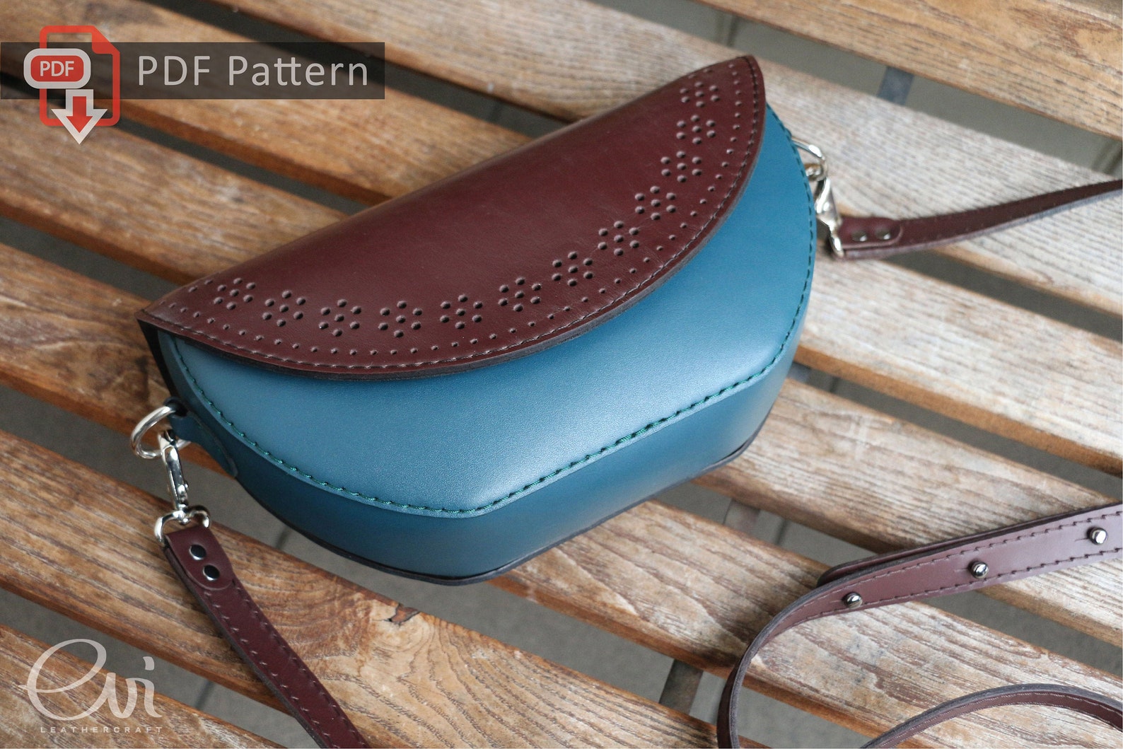 Small Leather Shoulder Bag Pattern Crossbody Bag PDF Pattern Etsy