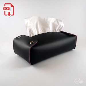 Leather Tissue Box Pattern – Beginner friendly PDF pattern (Instant Download)