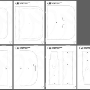 Leather Crossbody Bag PDF Pattern Bag Template Leathercraft PDF ...