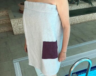 Bamboo Bath Towel Beach Towel Special Spa Towel with a Silk and Cotton Pocket Bamboo Towel Holiday Towel Bathroom