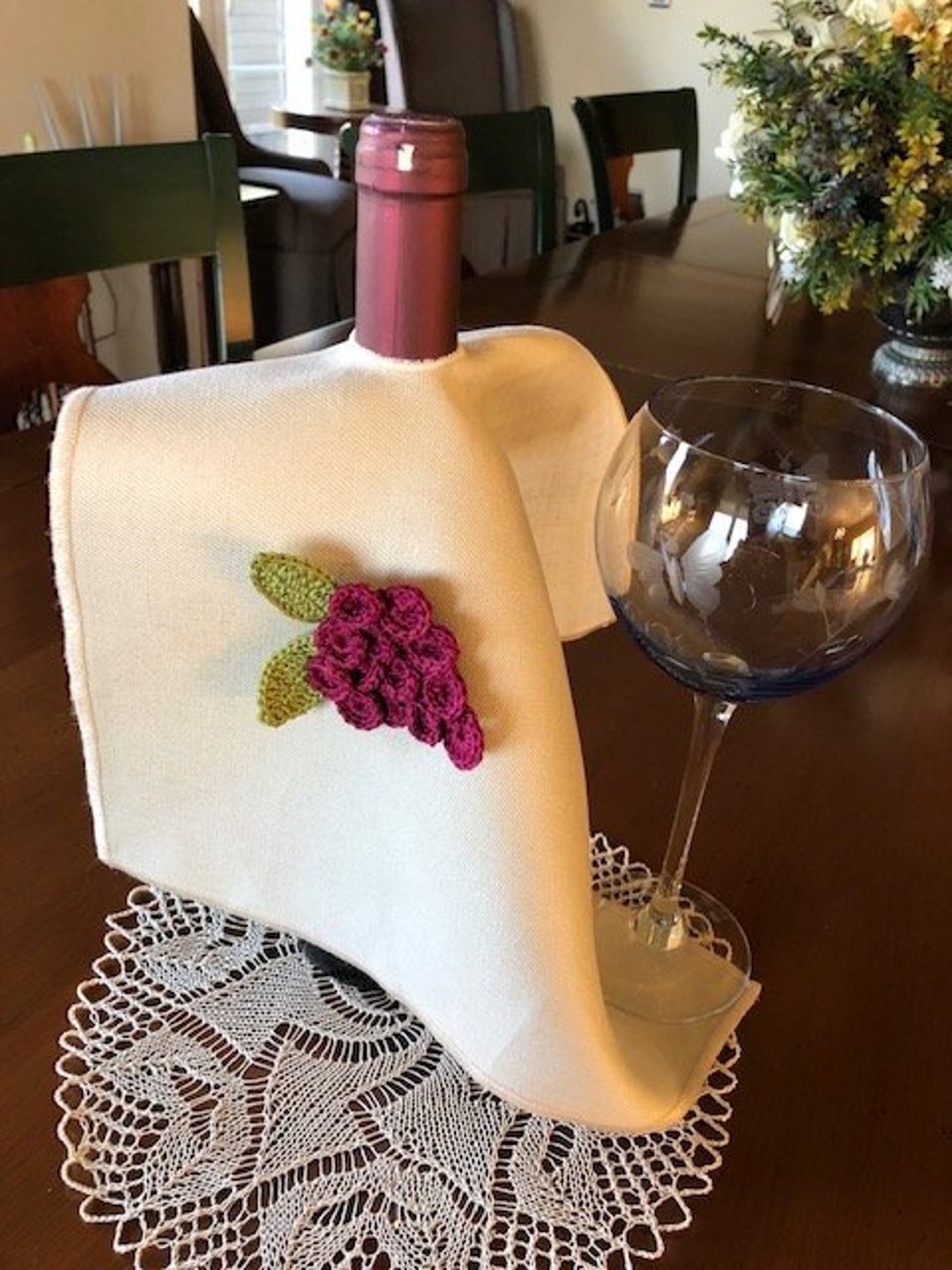 Linen Wine Bottle Dress / Bottle Suit / Koozies / Wine Bottle Server