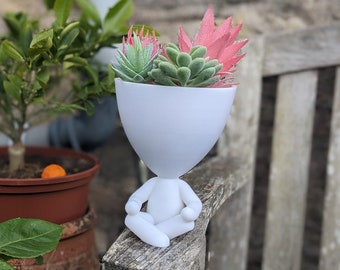 Meditating Yoga Succulent Planter – Zen Home Decor