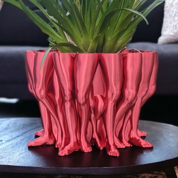 3D Printed PolyLeg Planter - Multi Legs Planter - Unique Home Decor -  Abstract Plant Pot - Indoor Planter -  Succulent Planter