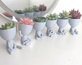 People Planter – Figure Plant Pot Poses , Succulent Pots