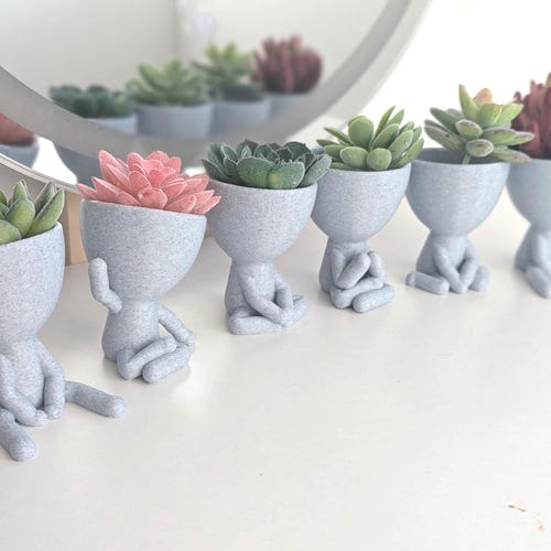 People Planter – Figure Plant Pot Poses , Succulent Pots