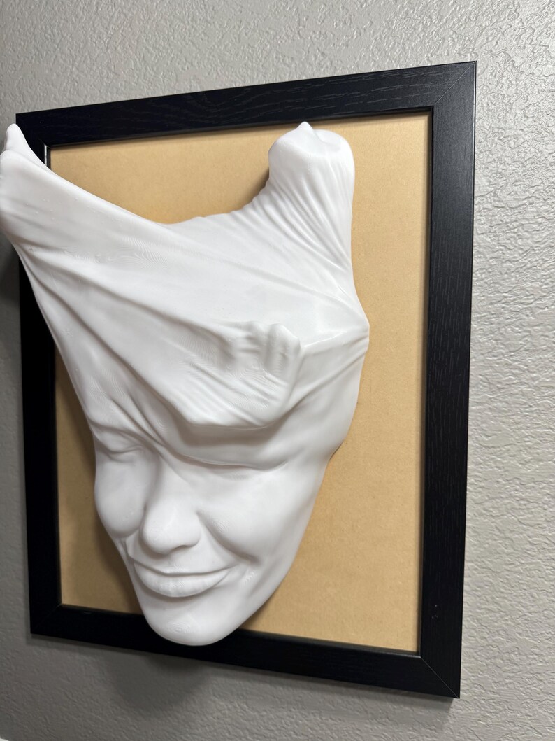Abstract Sculpture, Abstract Wall Art, Unique Wall Decor, Surrealism 3D Wall Art, Wall Sculpture image 3