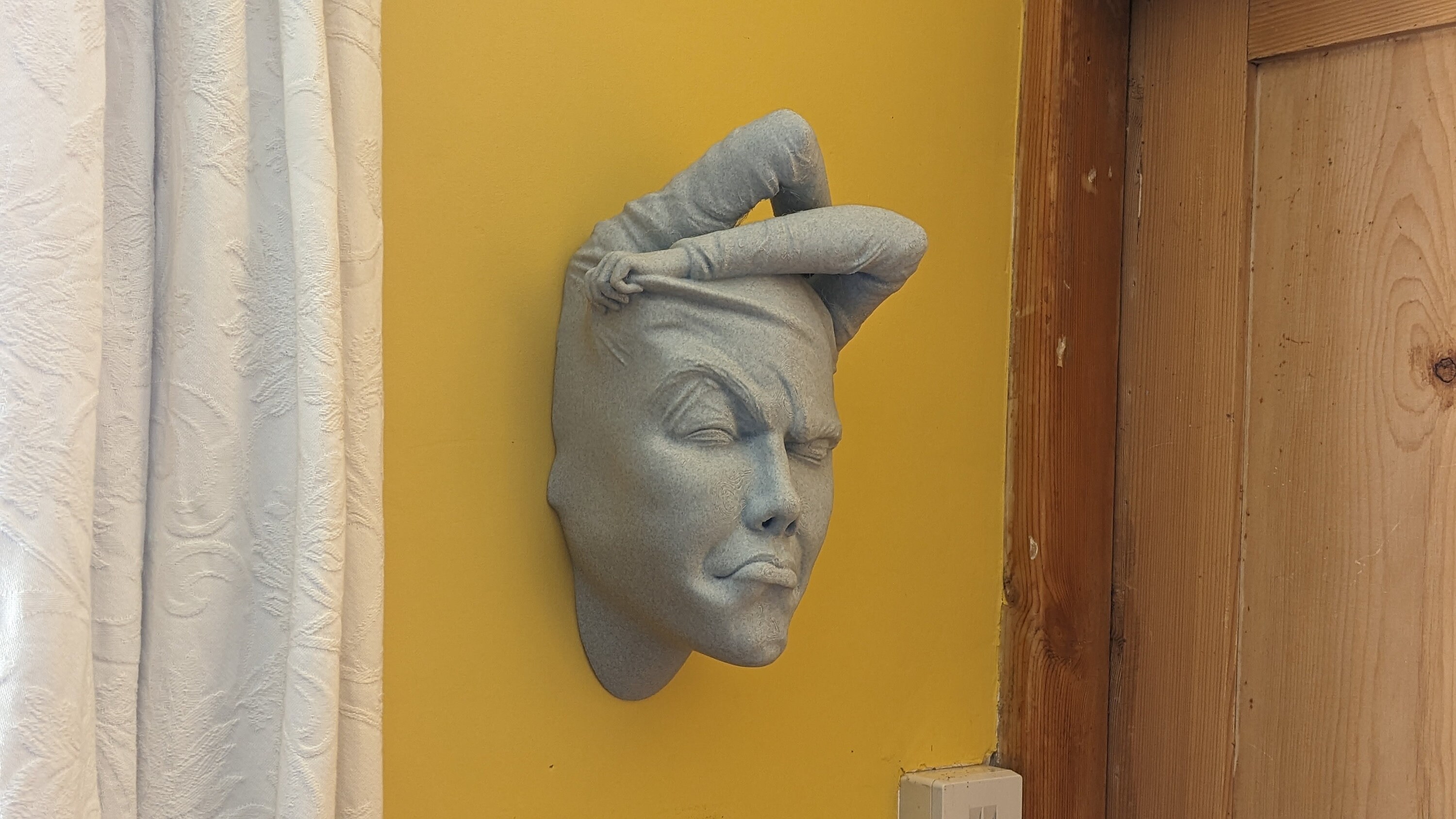 Abstract Sculpture, Home Decor, 3D Wall Art, Modern Wall Art, Head