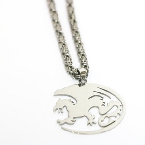 Rearview Mirror Stainless Steel Dragon Charm