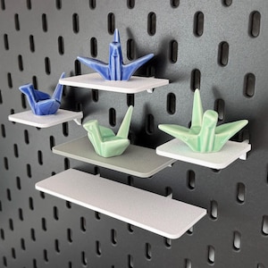 IKEA Skadis small shelf – mini storage shelf | desk, workshop, kitchen | pegboard accessory | 3D print