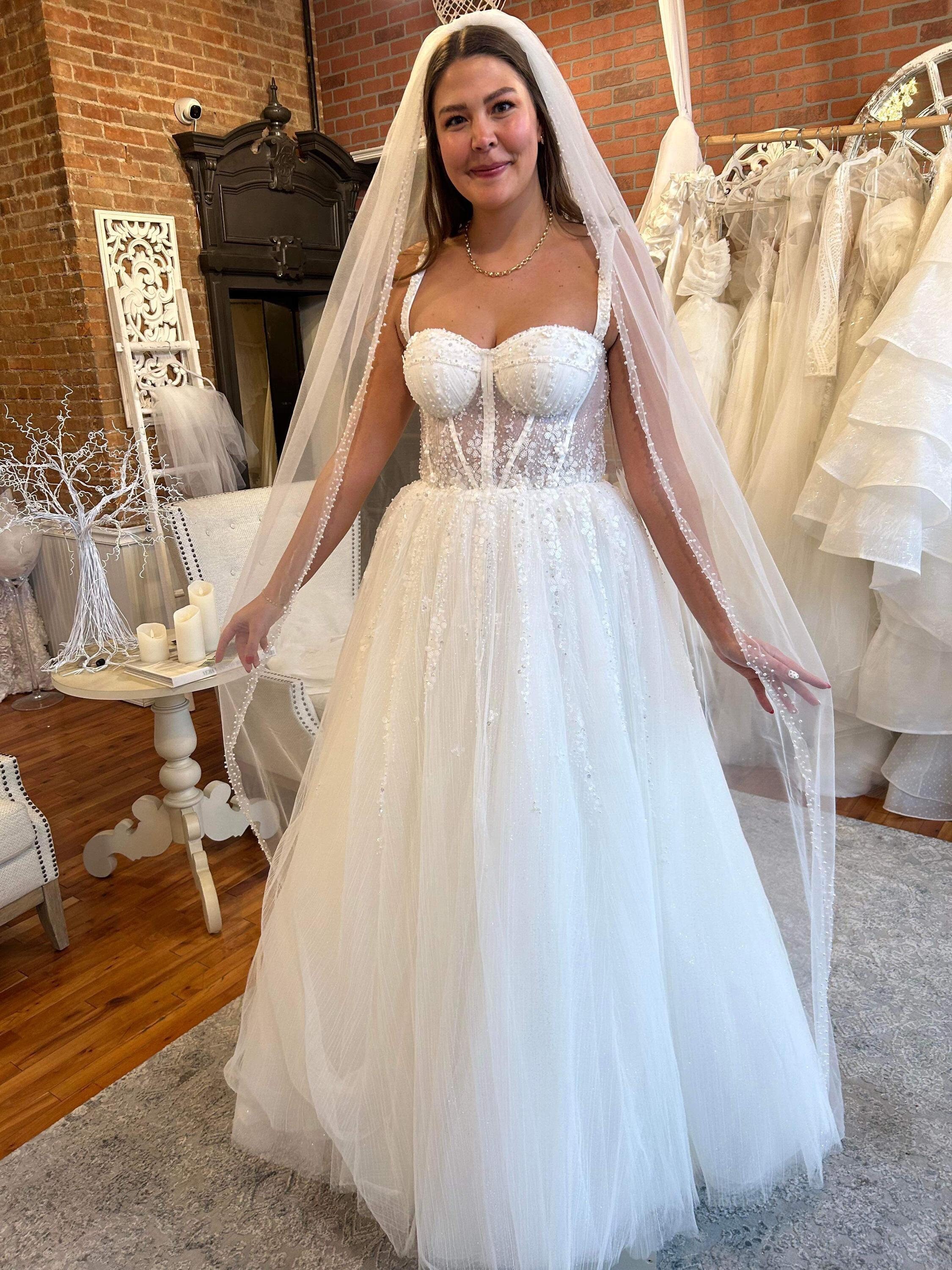 Velo da Sposa Velo da Sposa Lungo Bianco Avorio con Perle