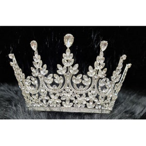Diadem Tiara Krone, Silber Tiara, Tiara Krone, Kristall Tiara, Gold Tiara, Hochzeit Tiara, Braut Tiara, Silber Krone, Silber Krone Tiara