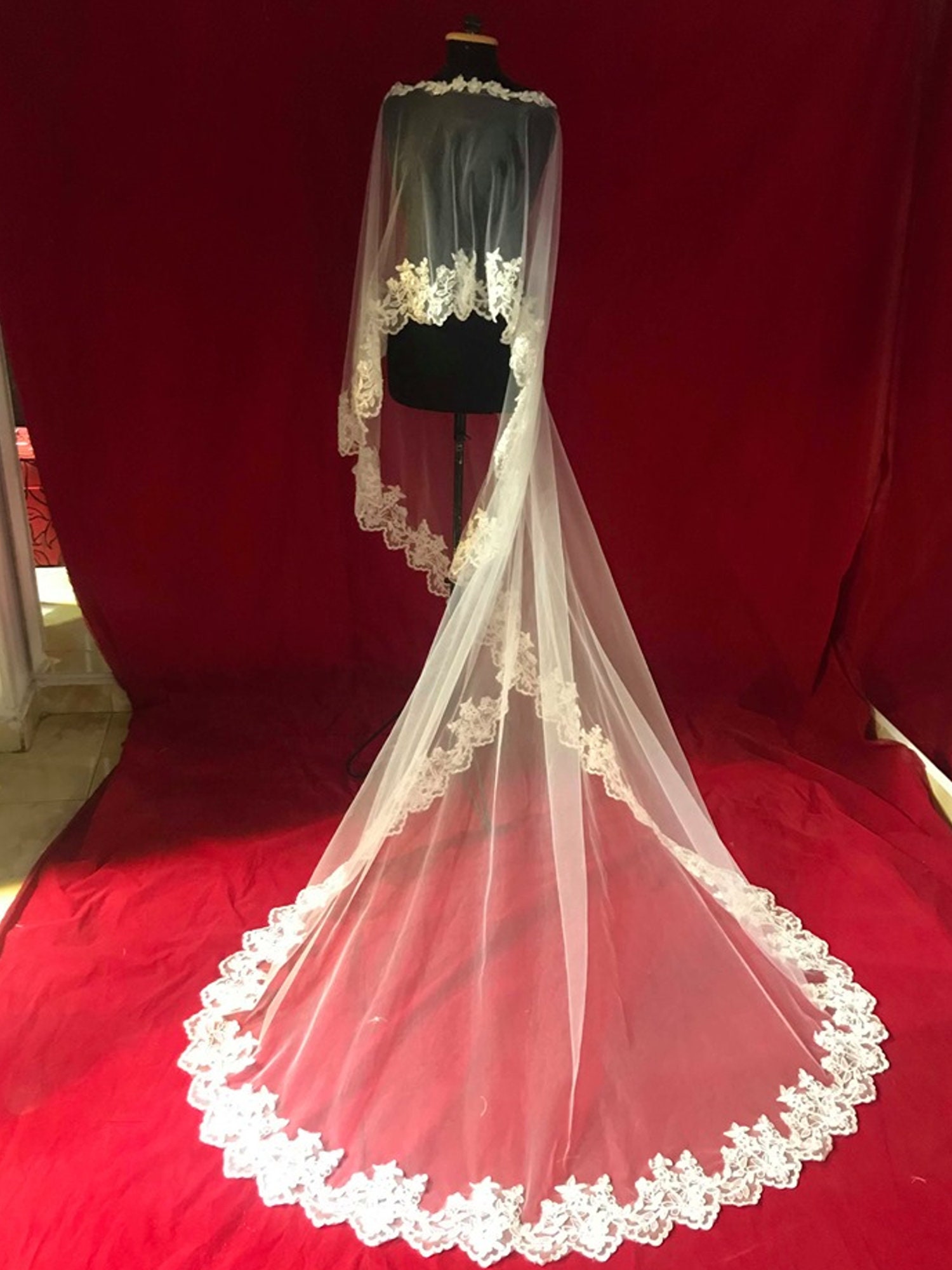 Bridal Cape Veil Lace Cape Veil Bridal Lace Cape for Women Etsy