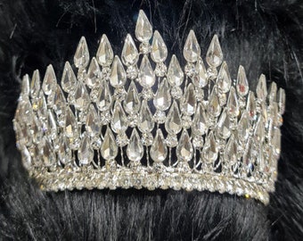 diadeem tiara kroon, zilveren tiara, tiara kroon, kristal tiara, gouden tiara, bruiloft tiara, bruids tiara, zilveren kroon, zilve