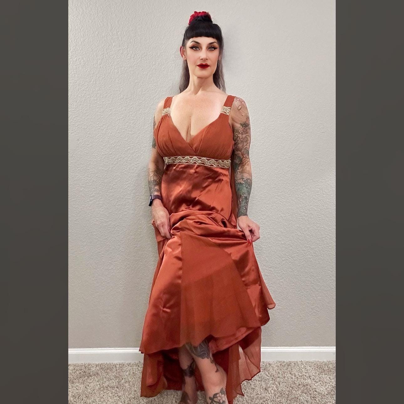 green emerald velvet dress Halter Neck Rockabilly Vintage 50s Style Short Wedding Dress main image 1