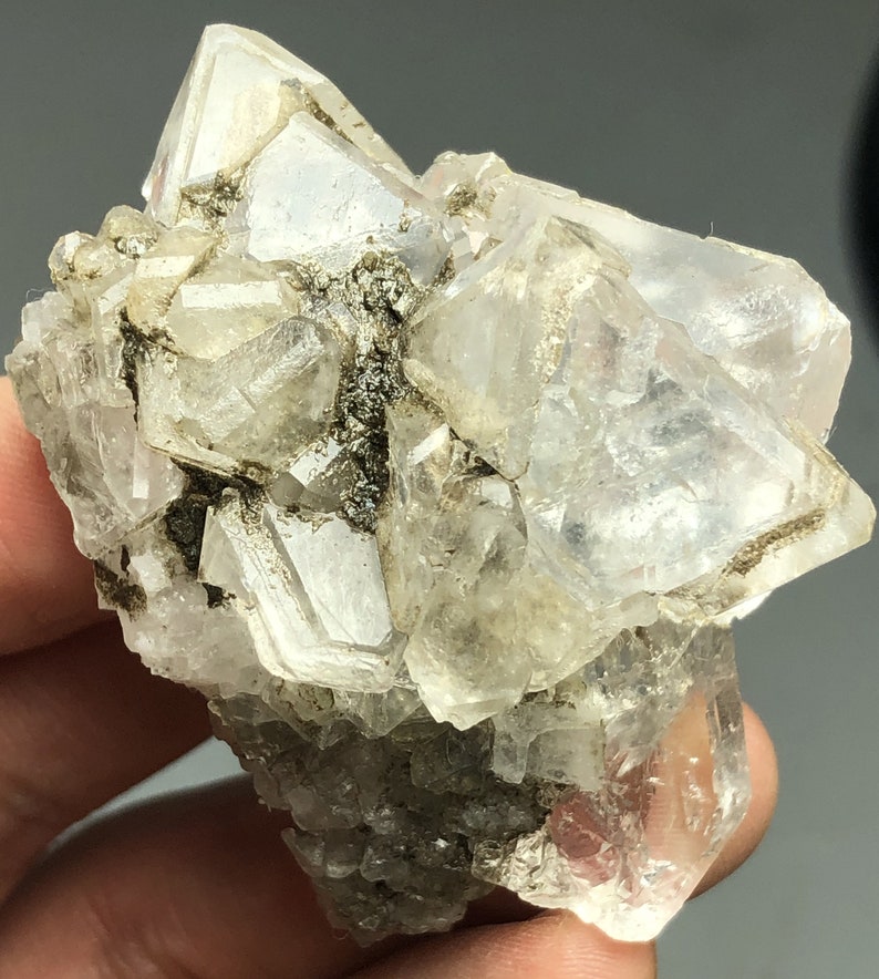 54g NATURAL White FLUORITE Crystal Mineral Specimen / QUARTZ - Etsy
