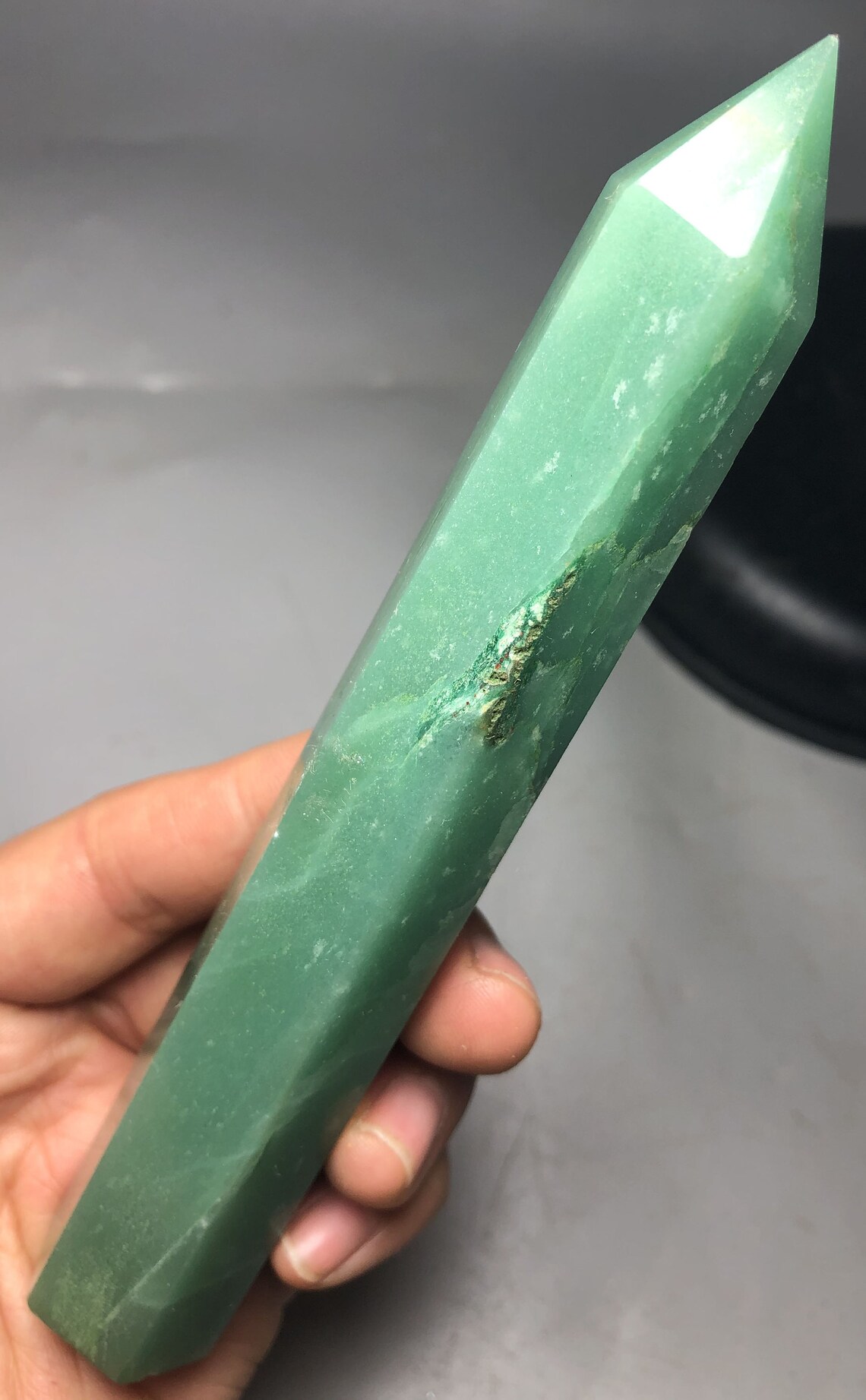 137G Natural Beauty Dongling Jade Crystal Column Energy Etsy