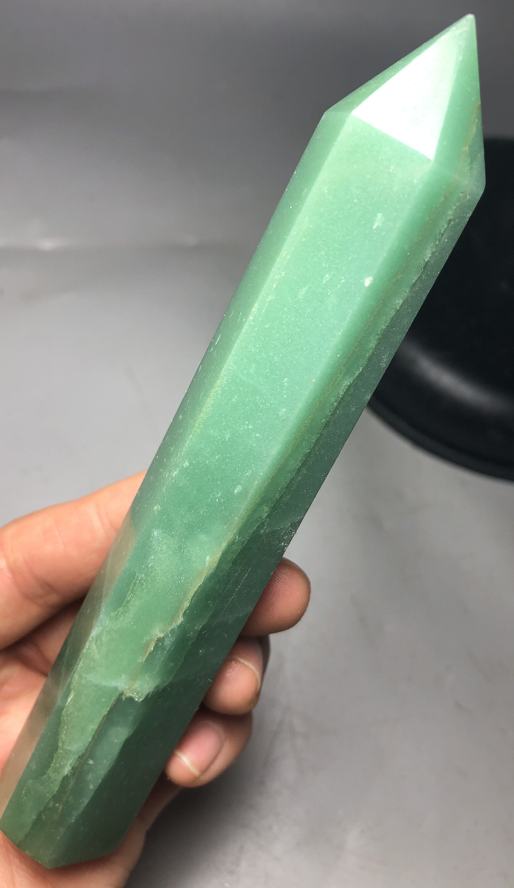 137G Natural Beauty Dongling Jade Crystal Column Energy Etsy
