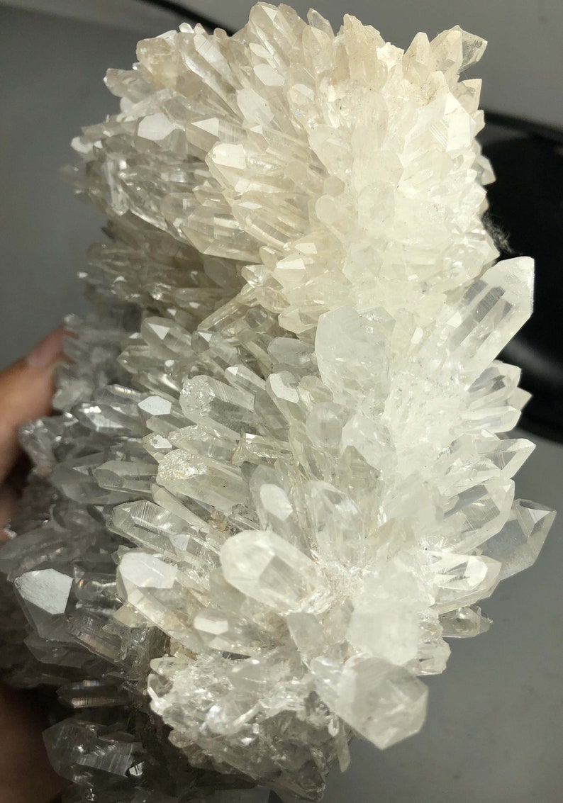 1290g Natural White Chrysanthemum QUARTZ Crystal Cluster Etsy