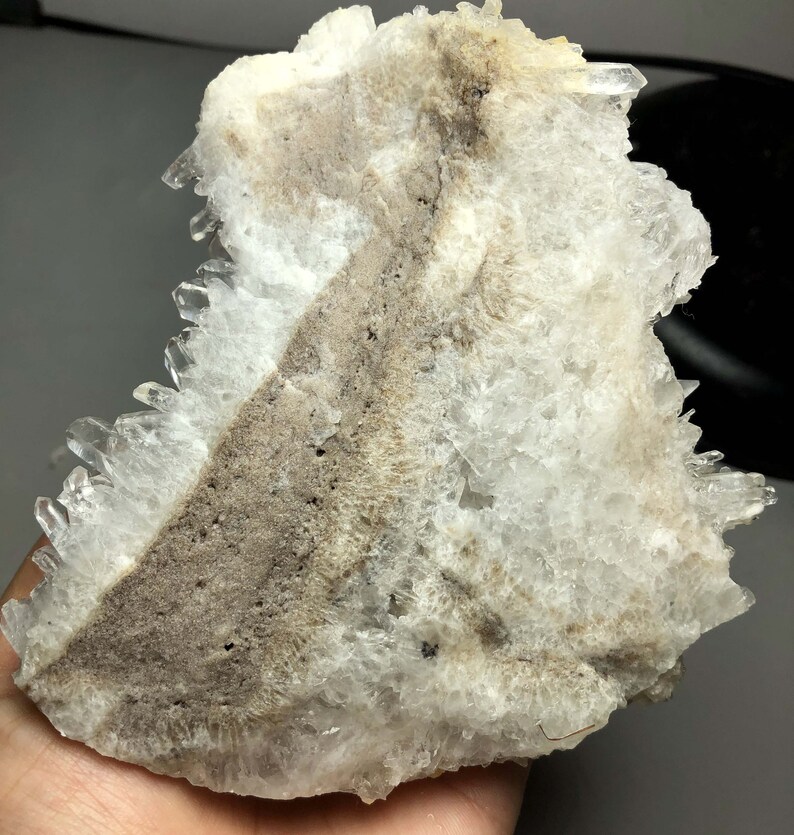 Natural White Chrysanthemum QUARTZ Crystal Cluster Specimen Etsy