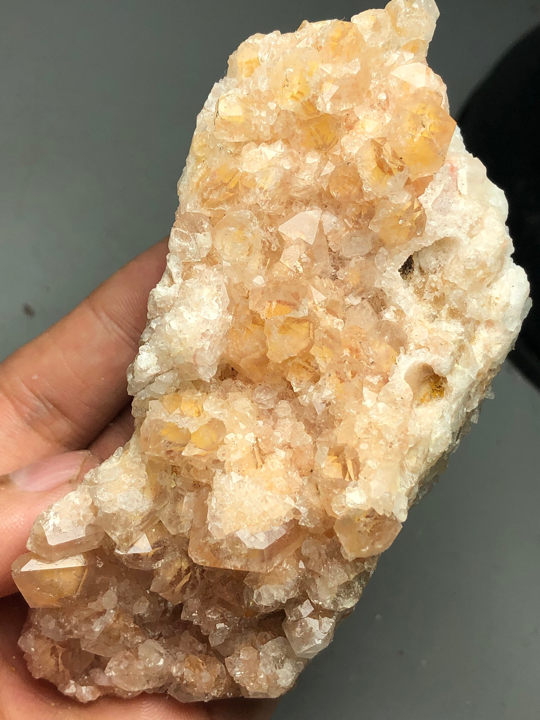 191g Natural Yellow QUARTZ CRYSTAL Cluster & Pyramid Specimen Etsy