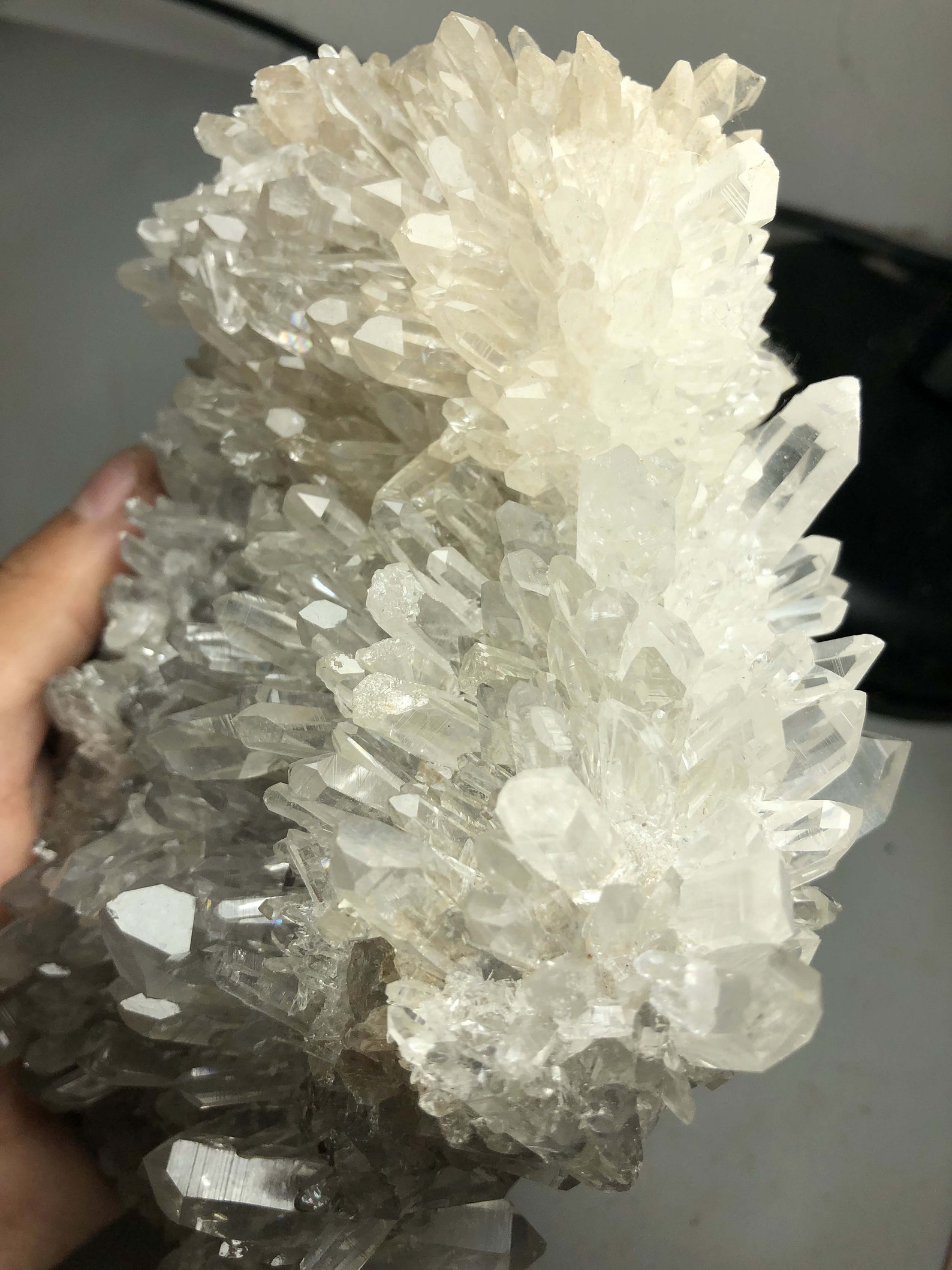 1290g Natural White Chrysanthemum QUARTZ Crystal Cluster Etsy