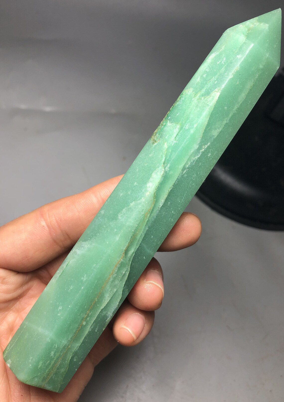 137G Natural Beauty Dongling Jade Crystal Column Energy Etsy