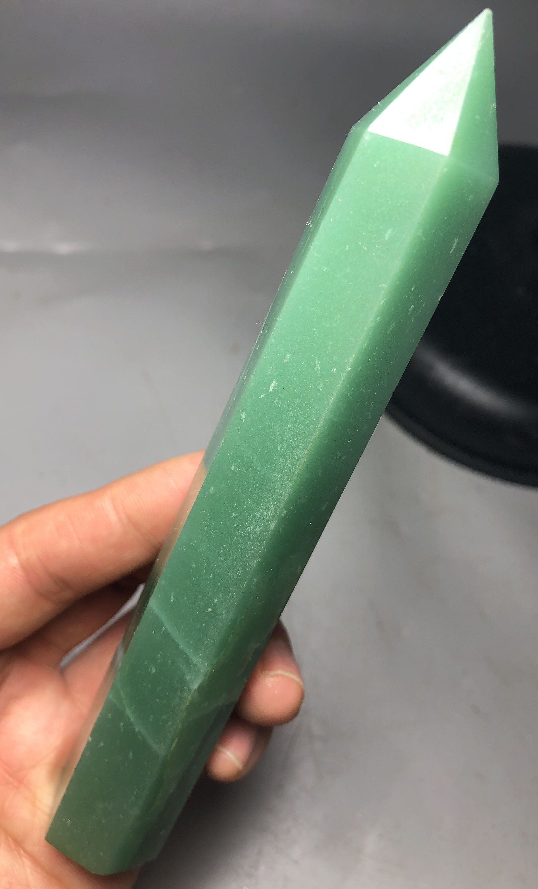 137G Natural Beauty Dongling Jade Crystal Column Energy Etsy