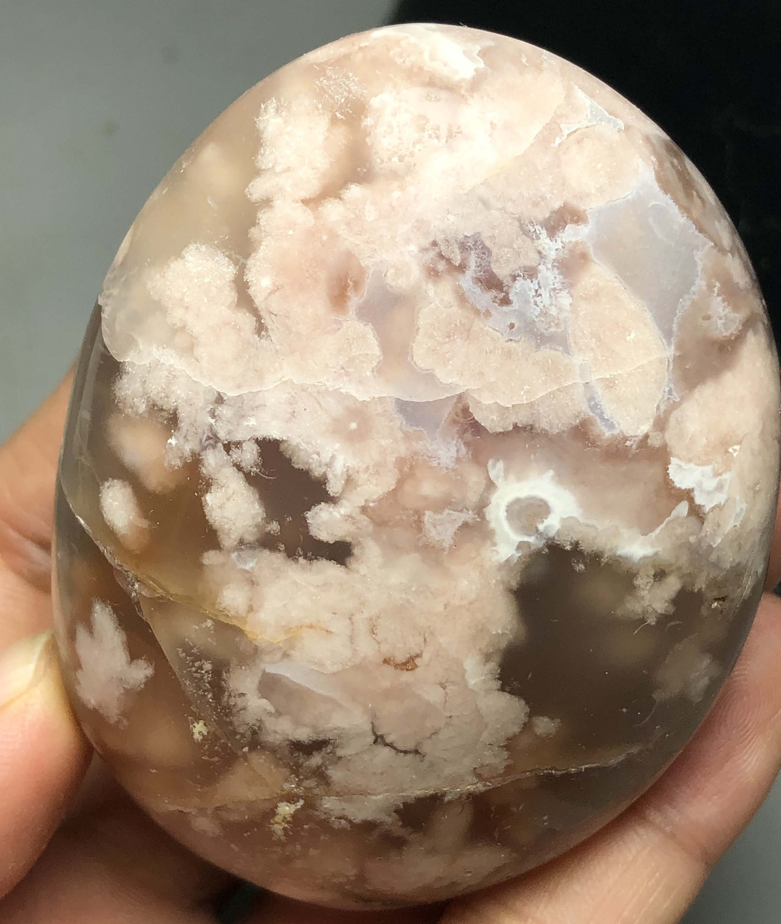 195g Natural Polished Cherry Blossom Agate Crystal Madagascar Etsy UK