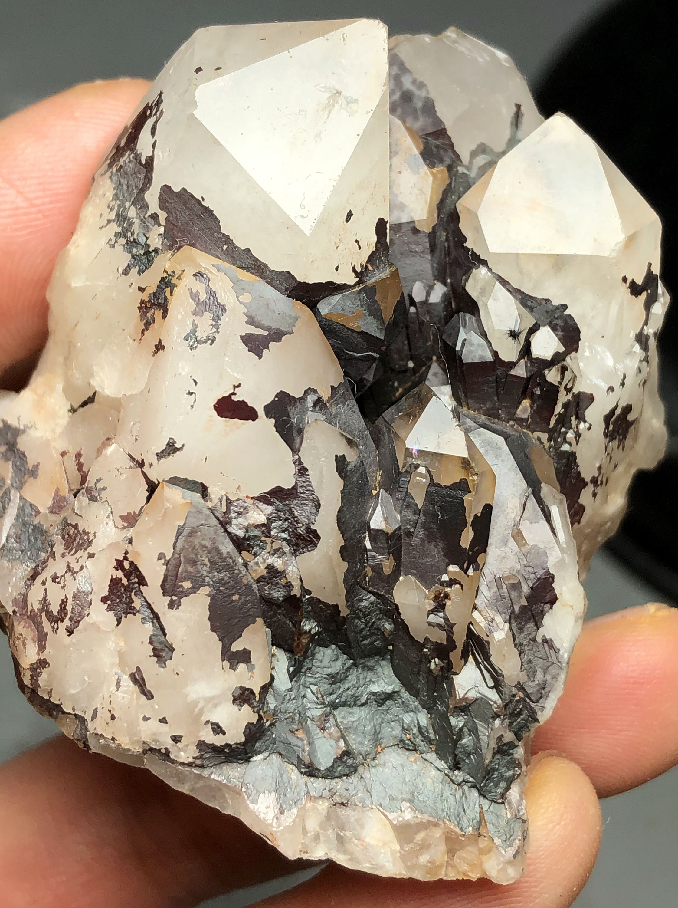 96g RARE Natural Hollandite Star Quartz CRYSTAL Point & Etsy