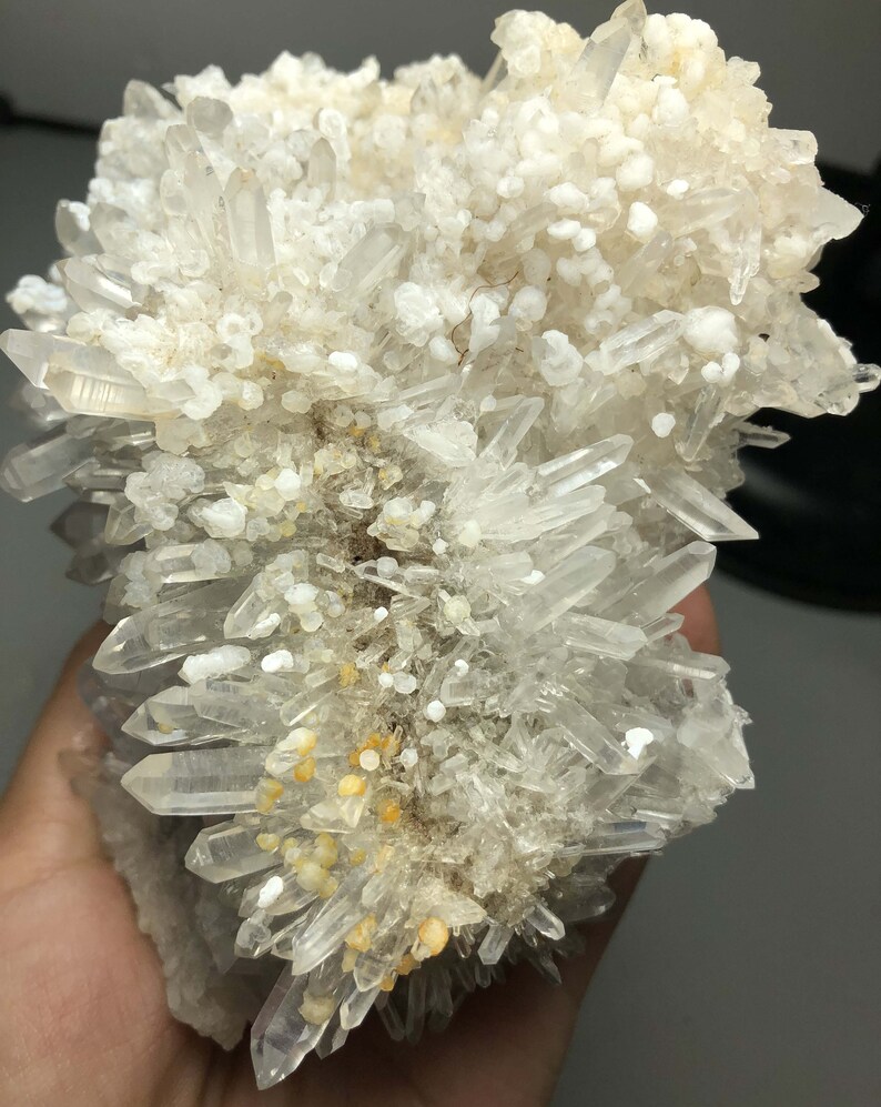 Natural White Chrysanthemum QUARTZ Crystal Cluster Specimen Etsy