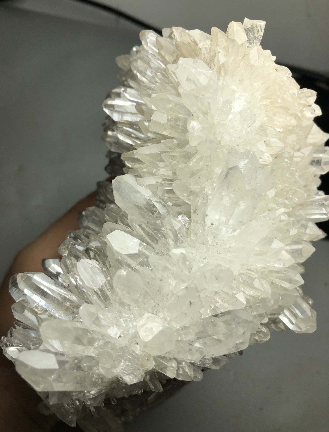 1290g Natural White Chrysanthemum QUARTZ Crystal Cluster Etsy