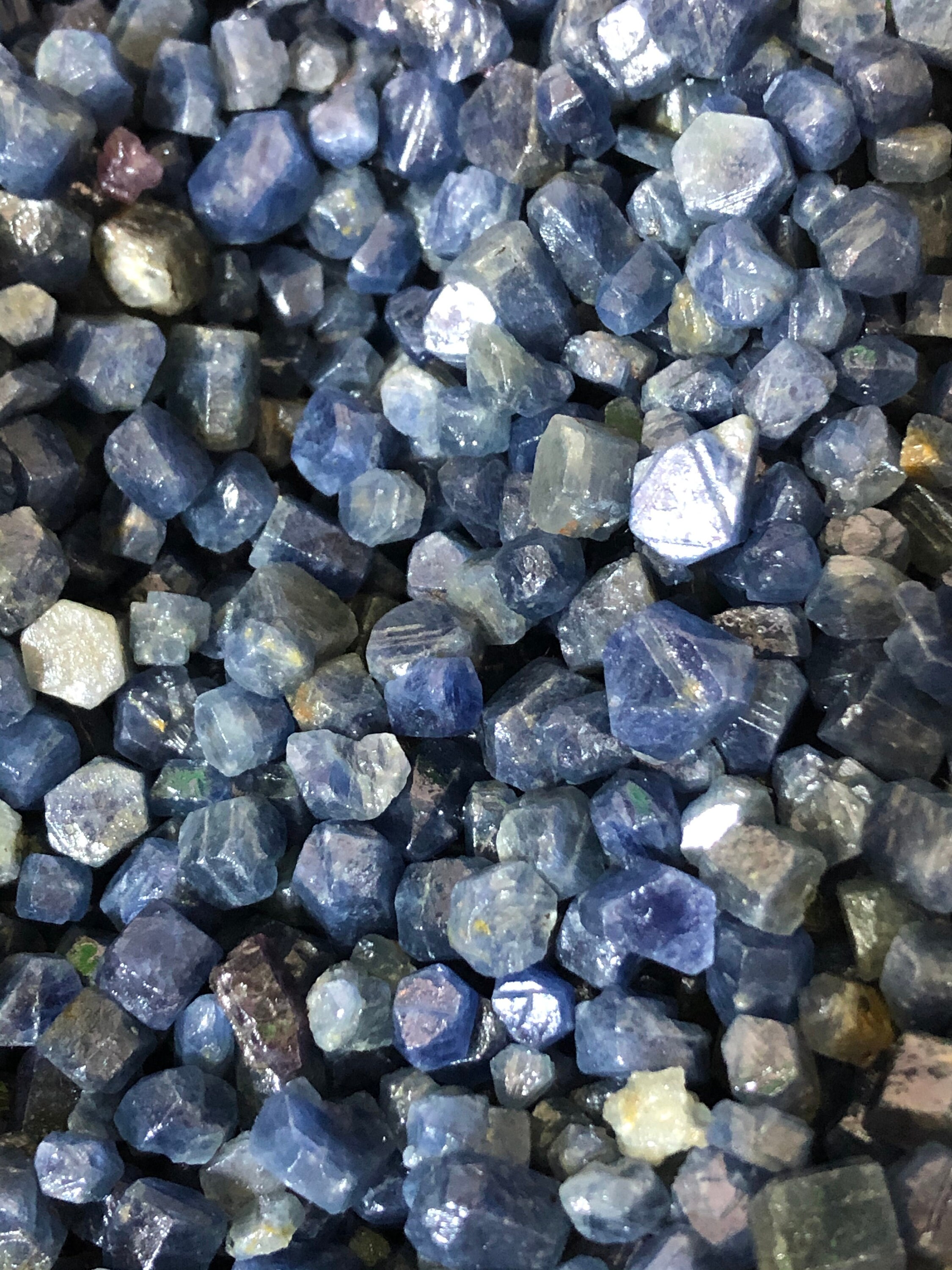 NATURAL Blue corundum Crystal Mineral Specimen / QUARTZ Etsy