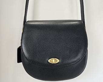 SAPPHIRE Blue BECKET Zip Bag Vintage Coach Hard to Find Color 9920