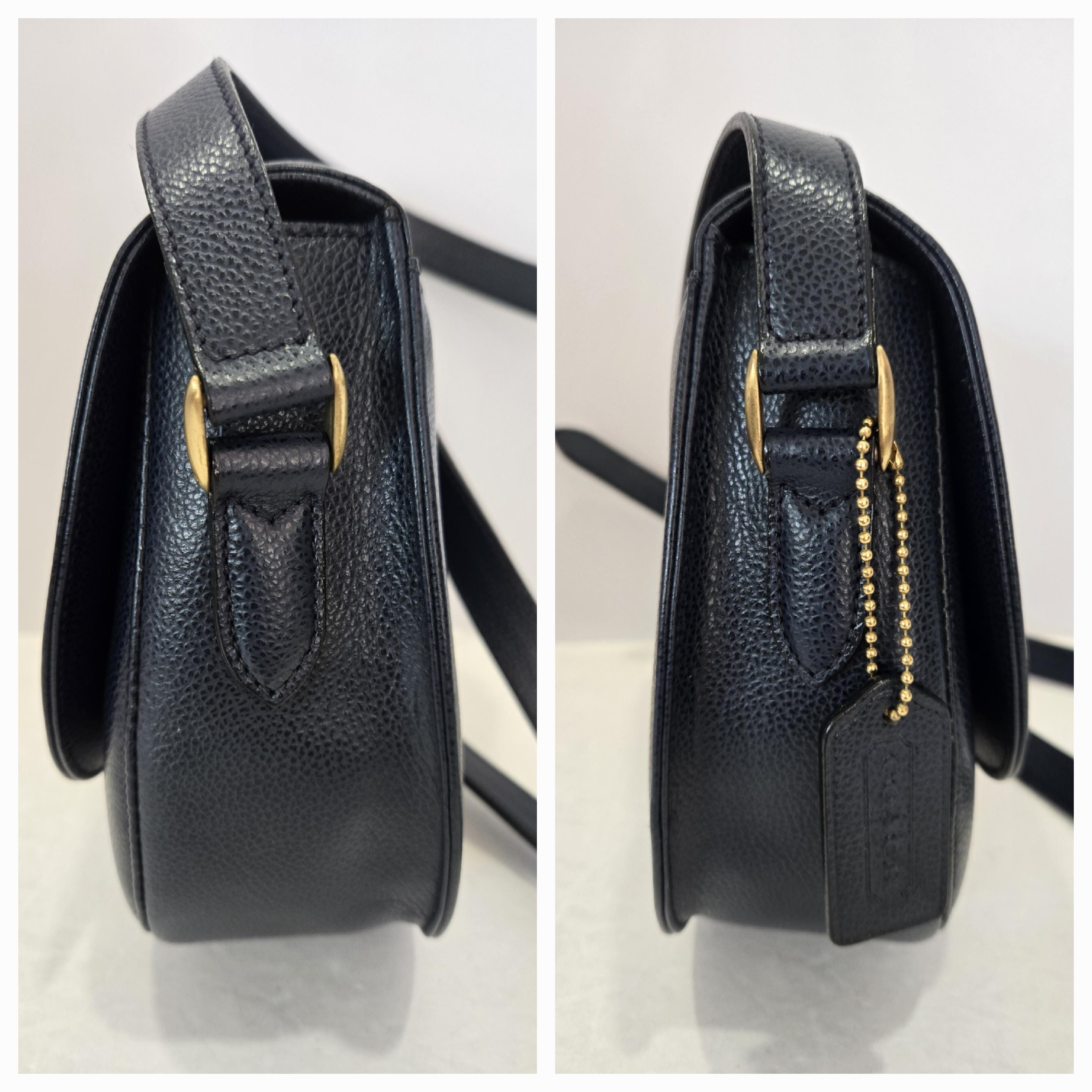 Vintage Coach NAVY BLUE Madison Carlyle Bag Style #4401 Made in 