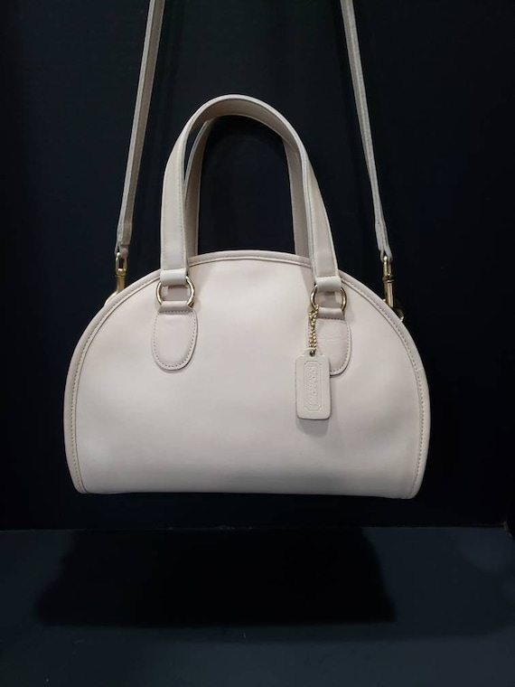 vintage coach old ✨ ivory White bag BONE SADDLERY Bag Vintage Coach Off-white Ivory #9535 Made