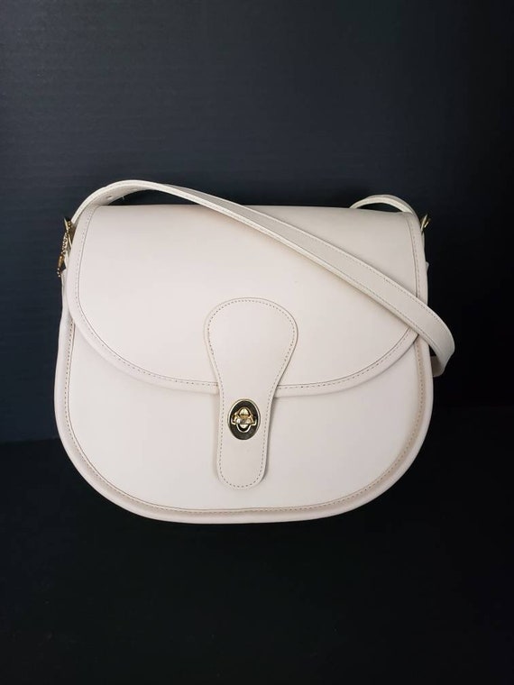 MINT:  NYC Bone SADDLERY Bag Vintage Coach Off-Wh… - image 2