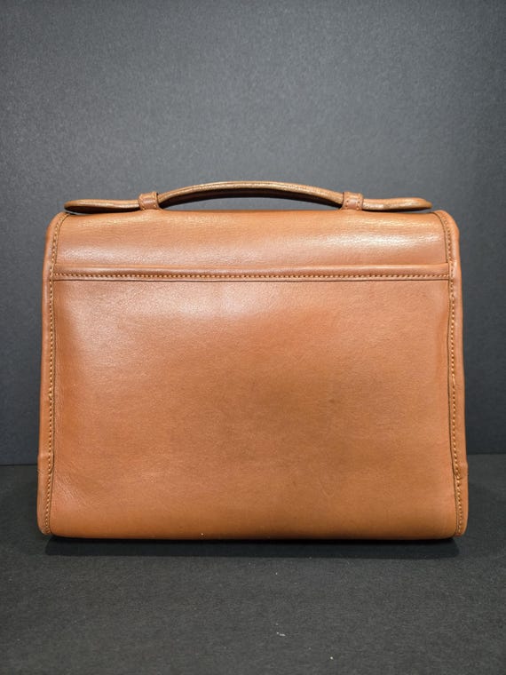 COURT BAG in British Tan Vintage Coach Style #9870 *made in ITALY
