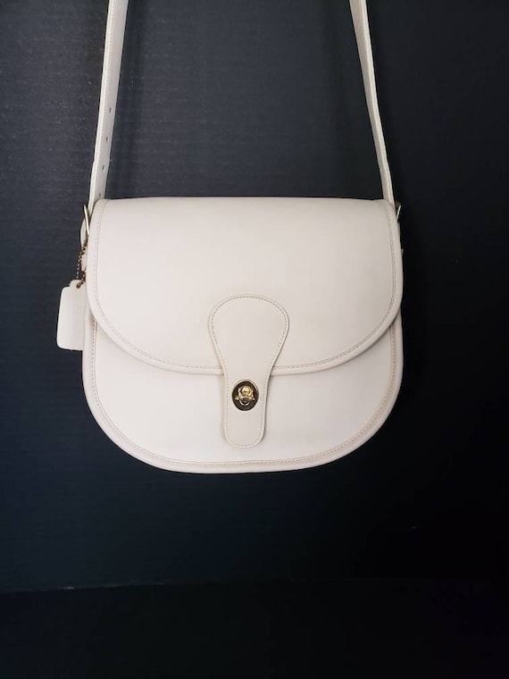 MINT:  NYC Bone SADDLERY Bag Vintage Coach Off-Wh… - image 8