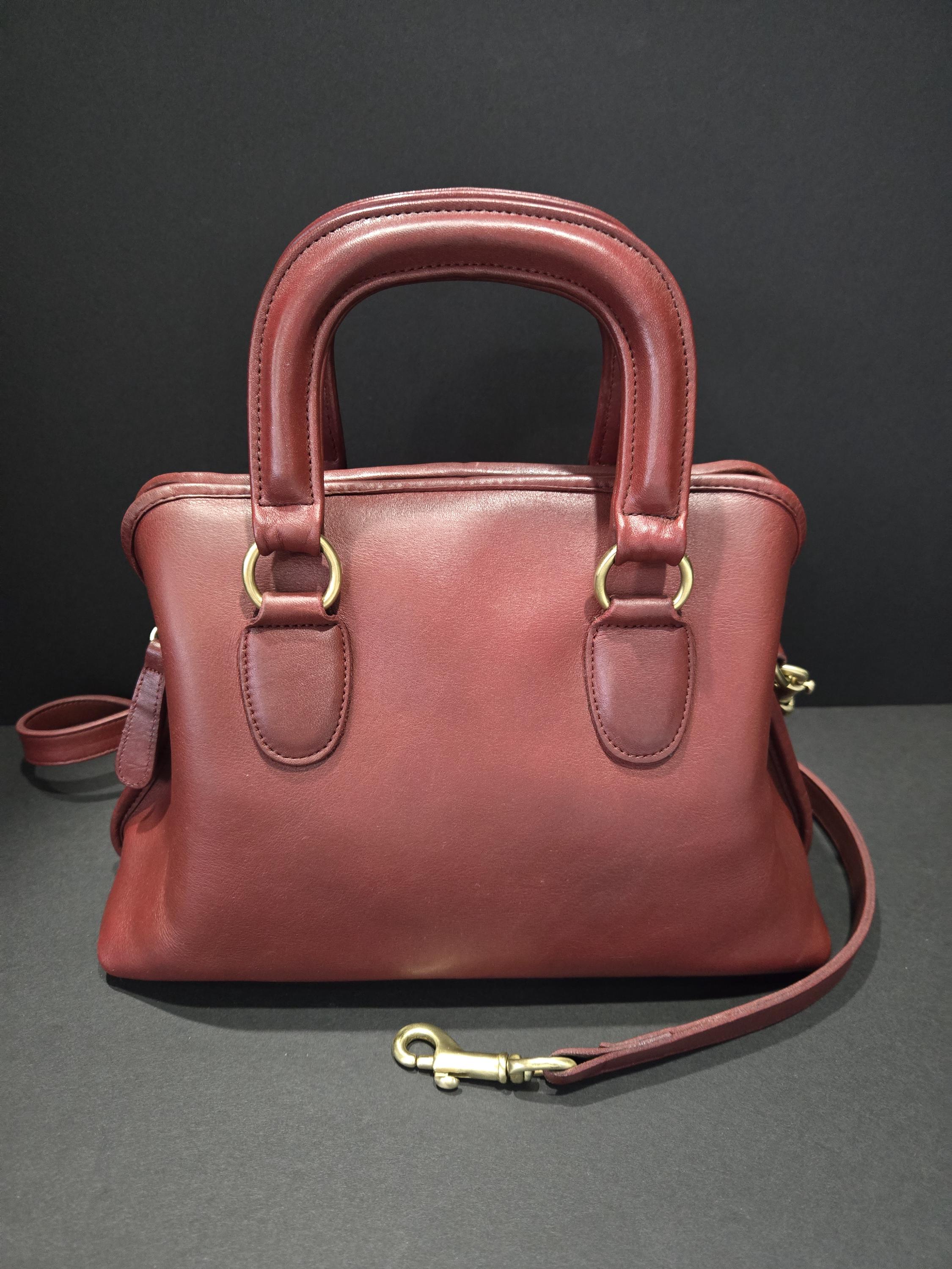 RARE: Vintage Coach BAXTER Satchel Dr's Bag Speedy BURGUNDY RARE: Vintage Coach BAXTER Satchel Dr's Bag Speedy BURGUNDY