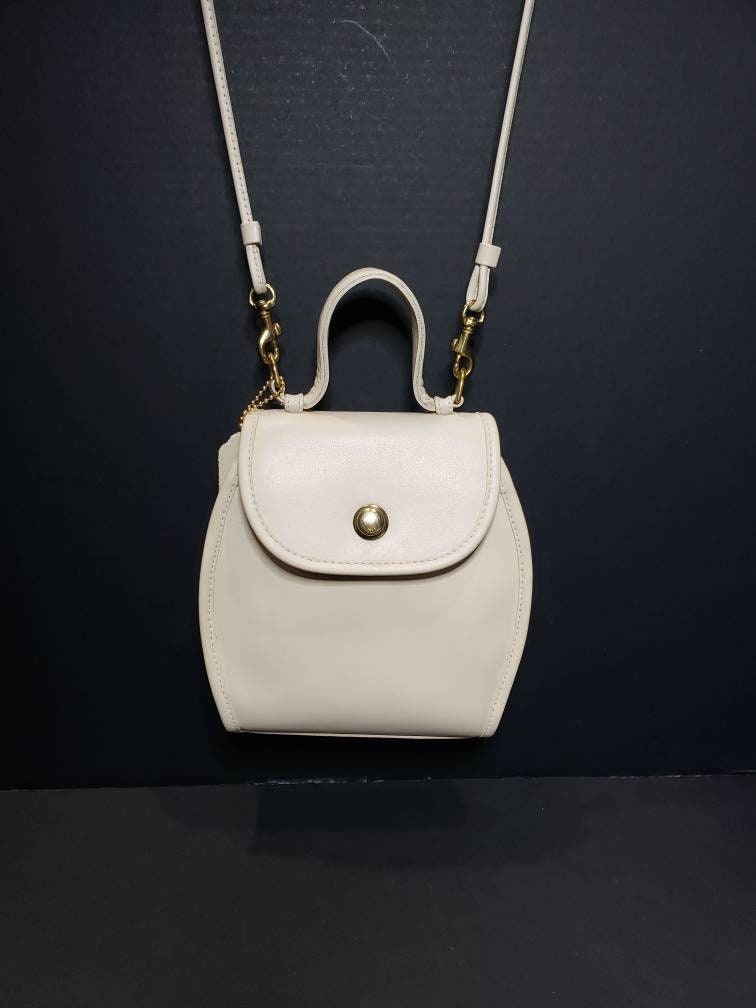 Near MINT: DERBY BAG - Vintage Coach Bone, Cream, off White