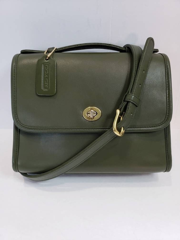 【税込】 Green LODEN MINT: Vintage Style Satchel Bag COURT Coach バッグ