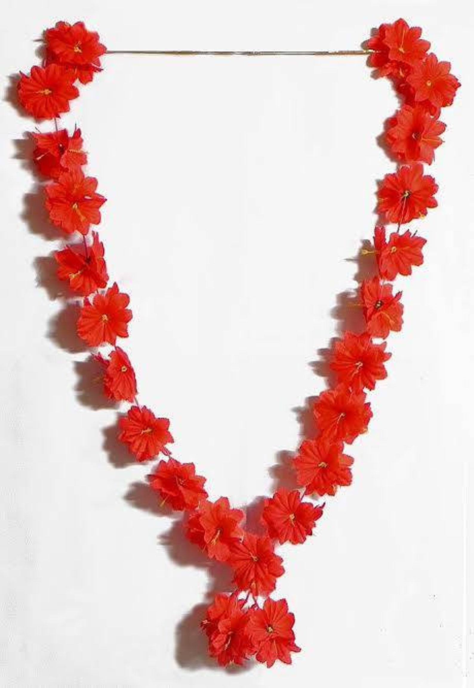 Artificial Garland Red Hibiscus Garland Pooja Garland - Etsy UK